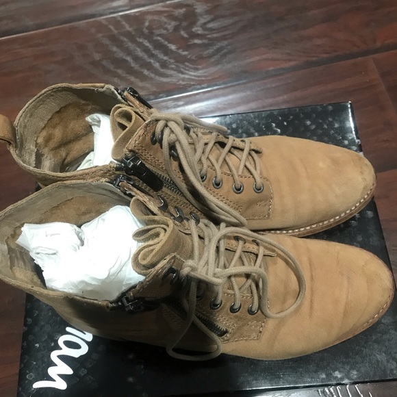 Sam Edelman combat  Leather Boots Size 6 - Picture 6 of 8